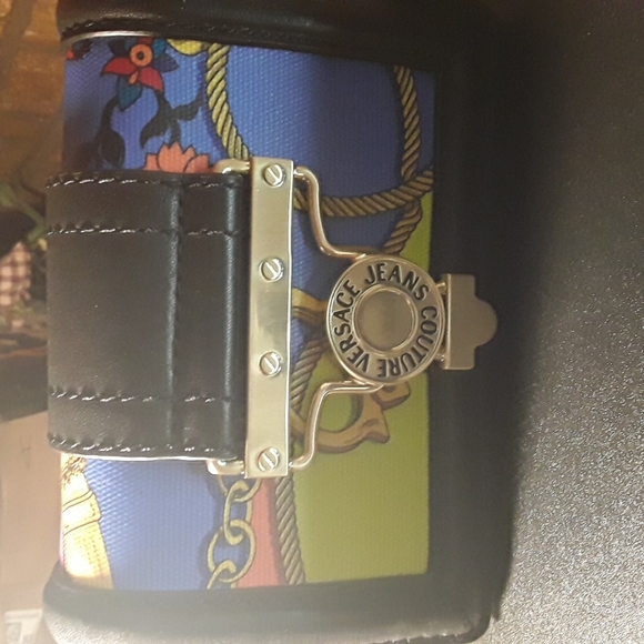 Genuine Versace Jeans Couture Leather Convertible Printed Crossbody - Picture 15 of 15